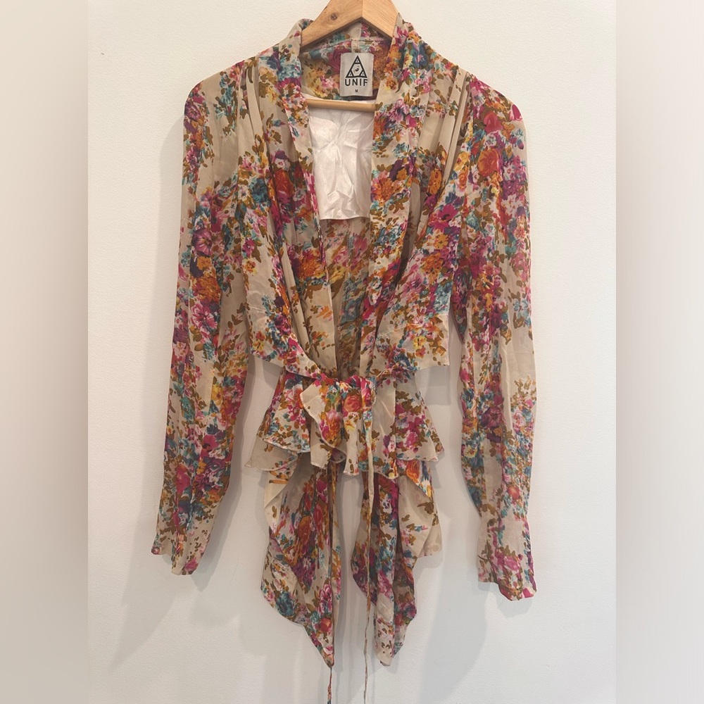UNIF floral top (matching dress available)